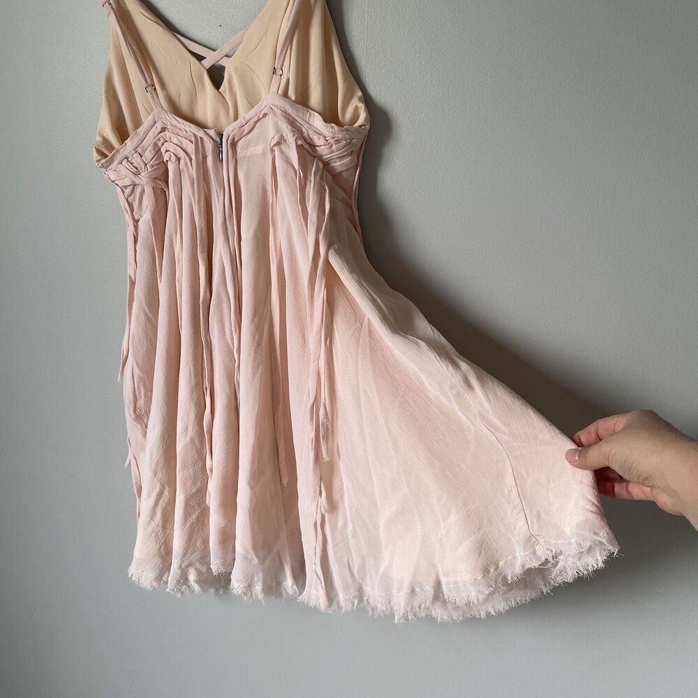 Kimchi Blue Blush Pink Pleated Mini Dress - Picture 6 of 12